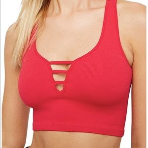 Free People Ribbed Longline Bralette